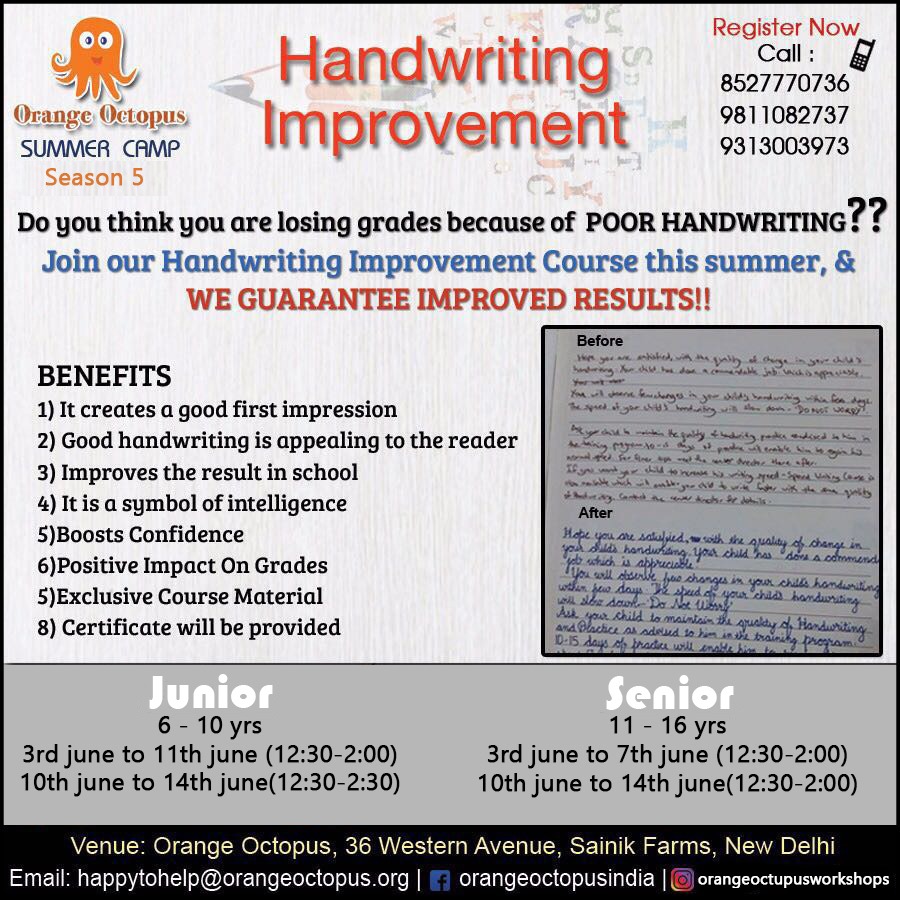 Handwriting Improvement Workshop Images, Photos, Reviews