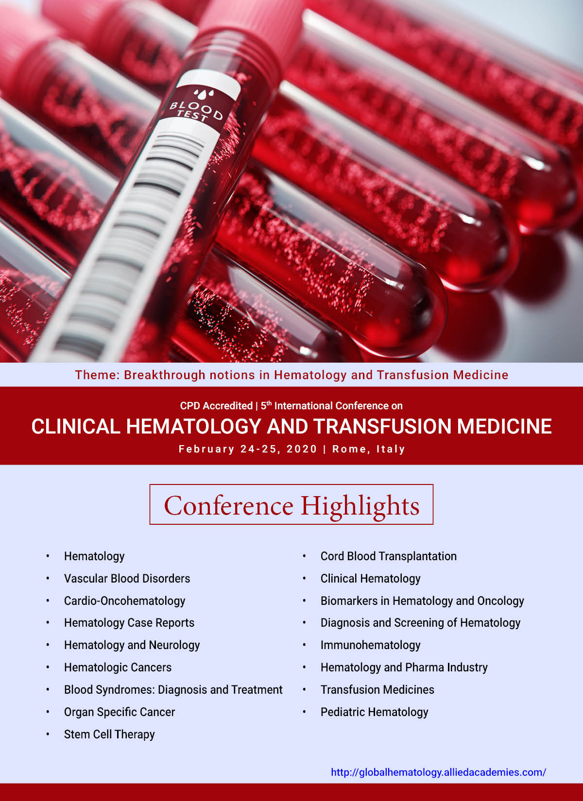 5th International Conference on Clinical Hematology and Transfusion