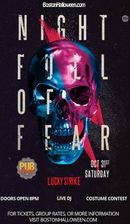 saturday october 2020 boston halloween Lucky Strike Club Quot Night Full Of Fear Quot Halloween Party October 31 2020 saturday october 2020 boston halloween